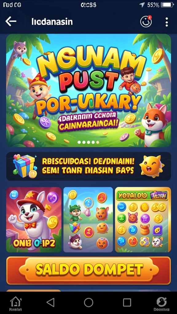 Grafik permainan yang memukau dan berwarna-warni.
