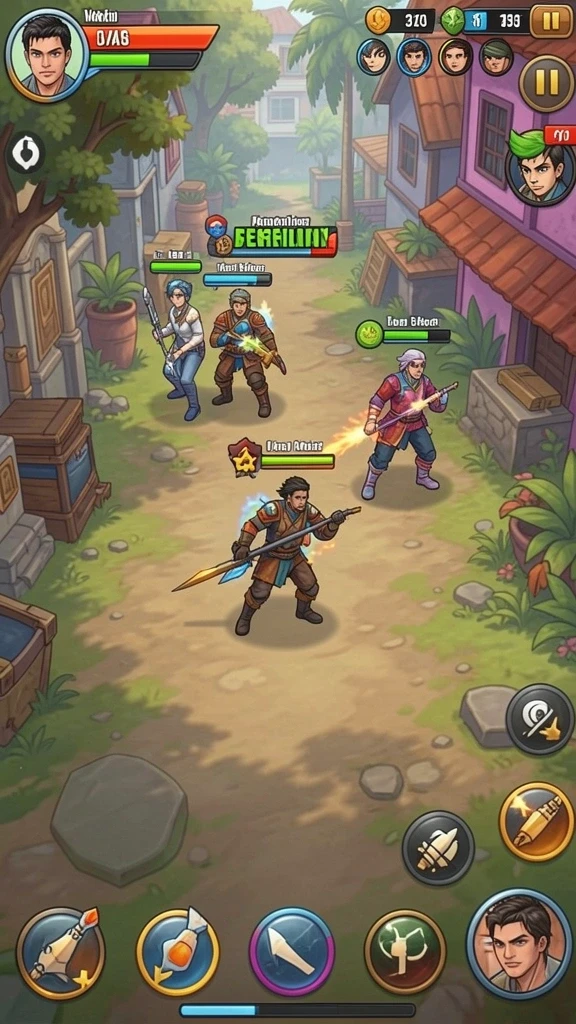 Ilustrasi gameplay dari level yang menantang.