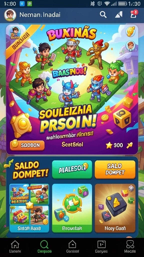 Screenshot fitur permainan seru di HOKI9.