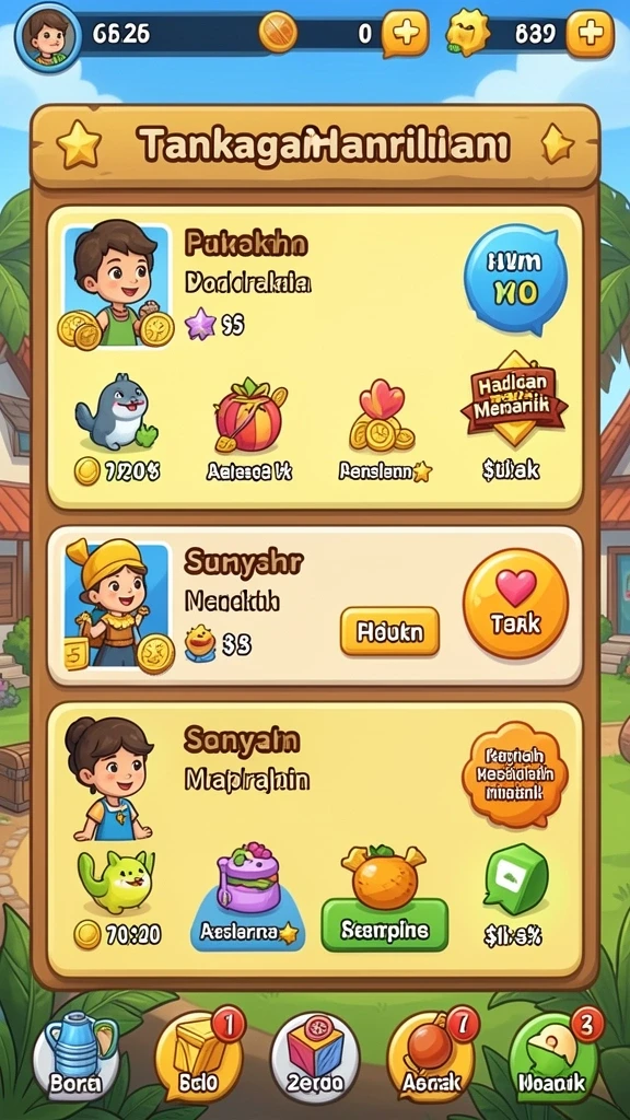Beragam pilihan game yang menarik untuk dimainkan.