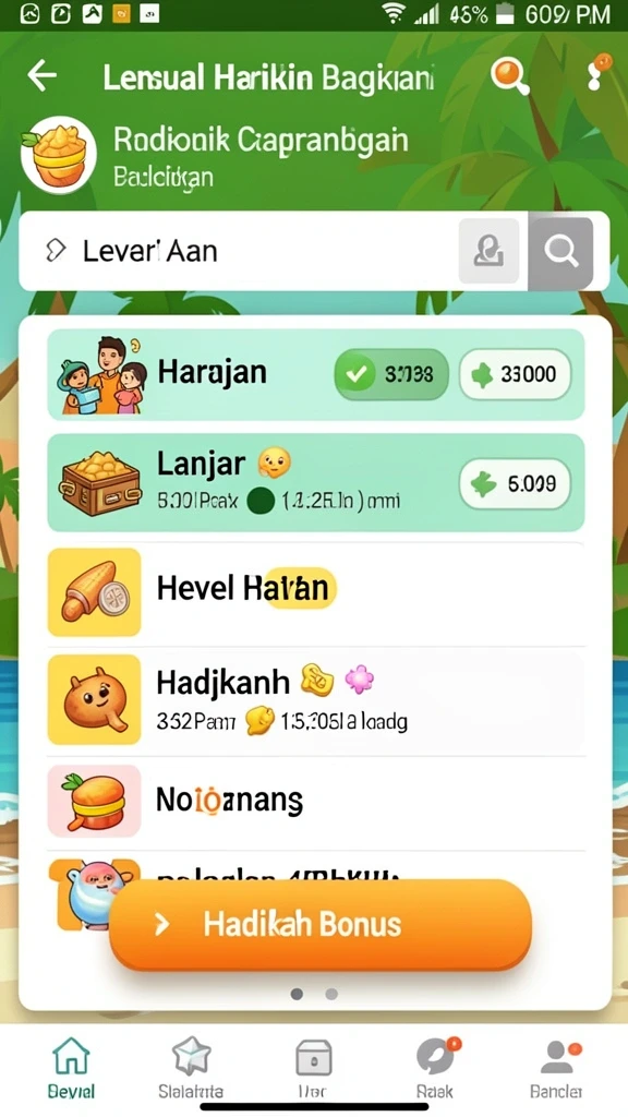 Fitur hadiah menarik yang membuat pemain betah.