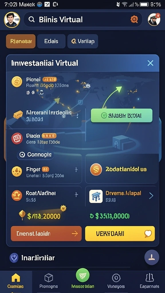 Tampilan karakter yang menarik dan penuh detail.