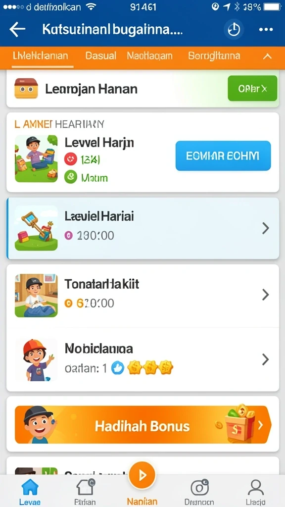 Tampilan antarmuka LIGAMASTER77 yang menarik.
