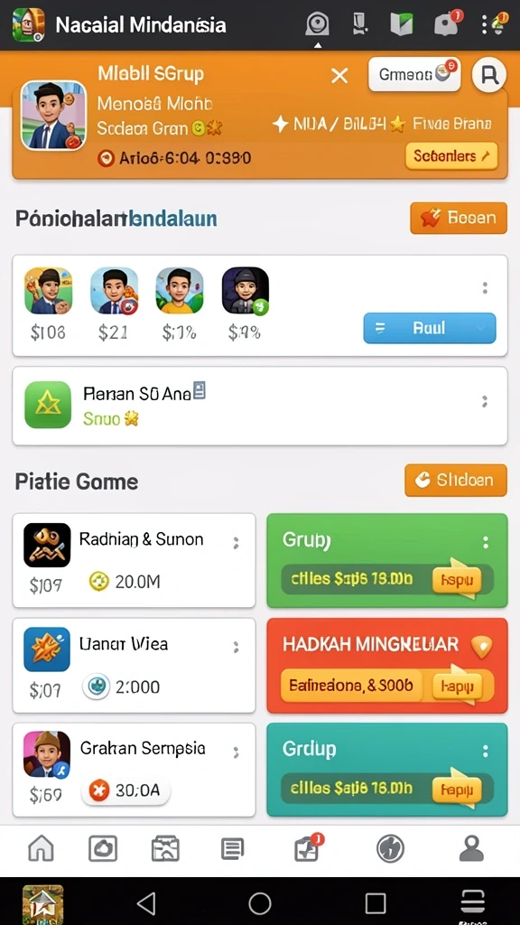 Tampilan awal permainan PETIRRP yang menarik.