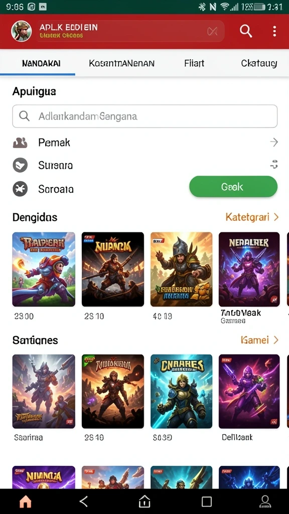 Grafis yang memukau dan antarmuka yang ramah pengguna.