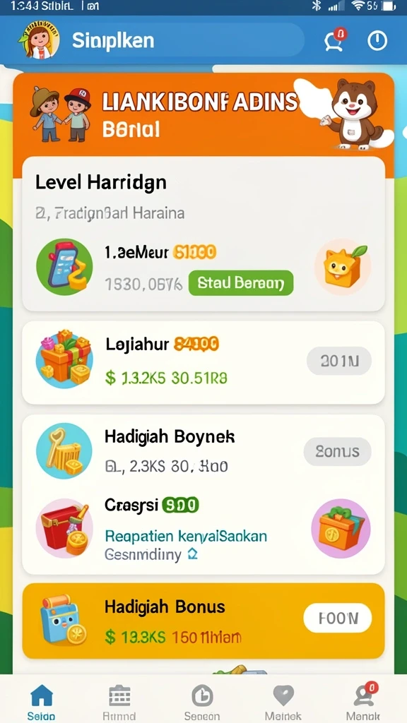 Tampilan antarmuka yang menarik dan user-friendly.