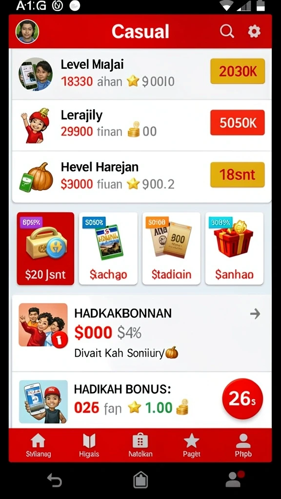 Karakter dengan berbagai keahlian unik.