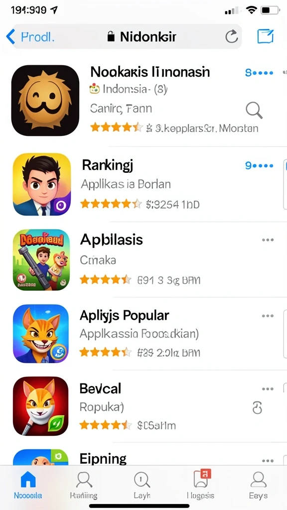 Tangkapan layar menunjukkan leaderboard dengan skor tertinggi.