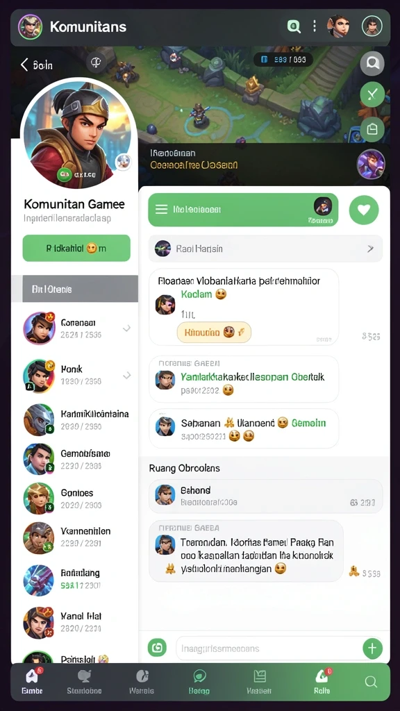 Tampilan awal yang menarik dan penuh warna.