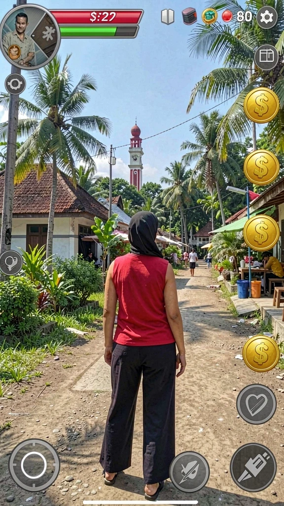 Tampilan awal game yang menarik dan intuitif.